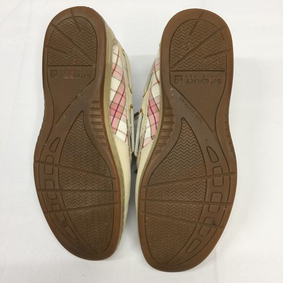 Sperry Top Sider Cream Pink Loafer Boat Shoe 6.5 - Picture 6 of 8